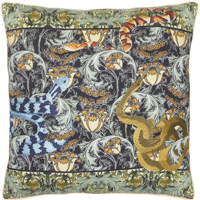 Jakobsdals Snake kussen blauw