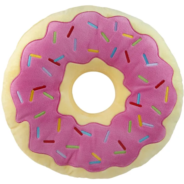 Ibenzoa Fluffy Donutvormig Sierkussen voor Knusse Avonden en Stijlvolle Interieurs roze