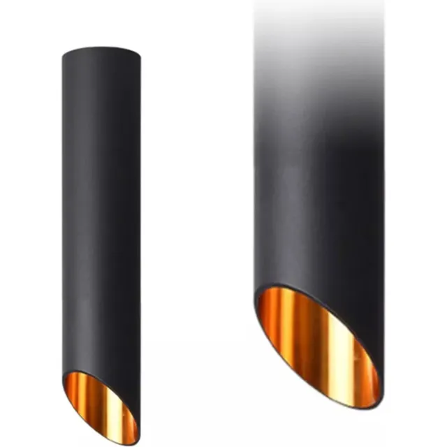 TooLight Moderne plafondlamp - minimalistisch design - zwart/goud - 30 cm