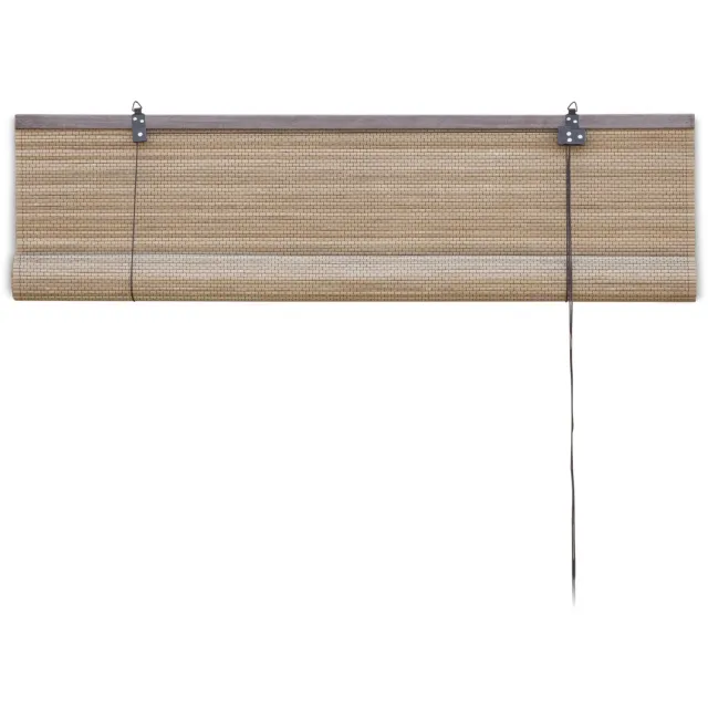 Bamelle Bamboe rolgordijn Zoë – Bruin – 100x220 cm – Bamelle - Natuurlijk & stijlvol raamdecoratie – Lichtdoorlatende zonwering – Eenvoudige & snelle montage