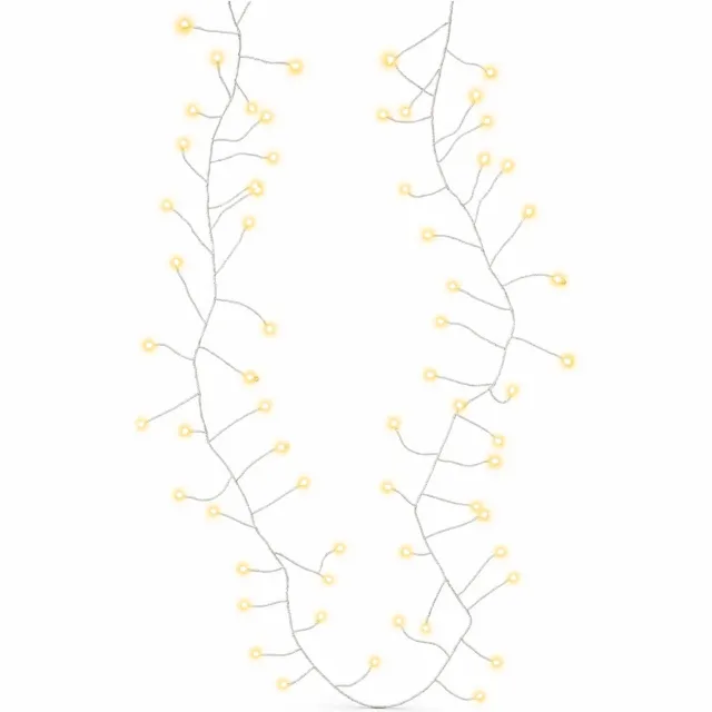 Stegger Kerstverlichting binnen warm wit - Lichtsnoer op batterij - Led verlichting - 100 led - 120 cm - STEGGER