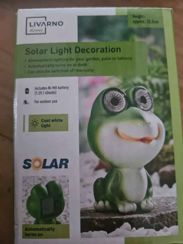livarno home Solar decoratie verlichting Kikker Groen