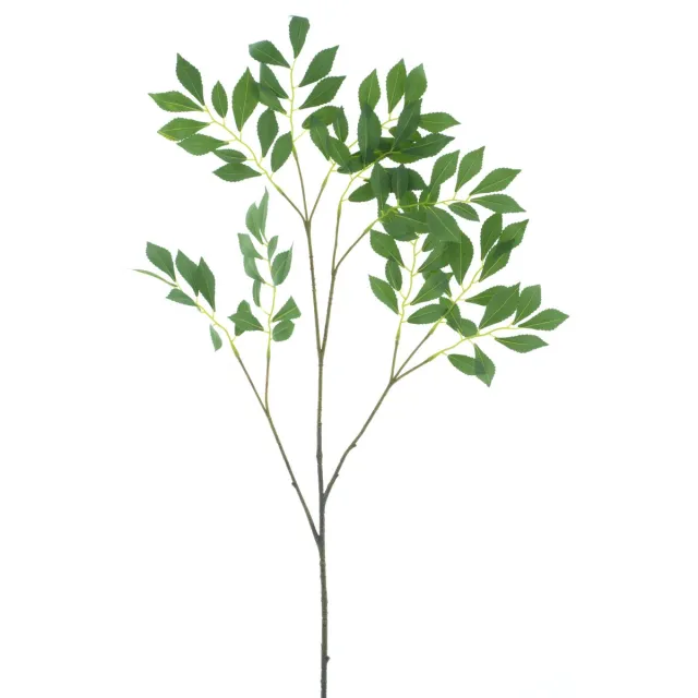 Bellatio Design Kunsttak / kunstbloem Salie - 108 cm - groen - boeket opvulling bladgroen