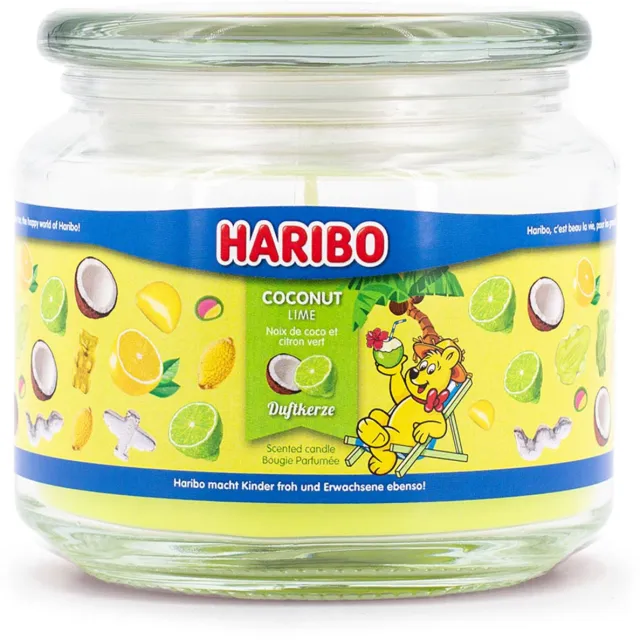Haribo Geurkaars - kokos-limoen geur Meerkleurig