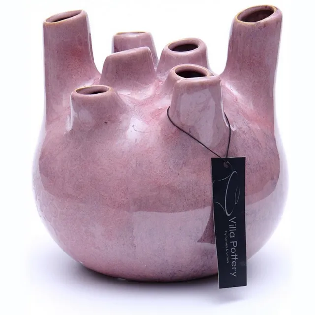 Villa Pottery Vaas - Villa Pottery - Decoratie - Woondecoratie - Porselein - Waterdicht - Isabelle 1_3 Dark Pink Roze