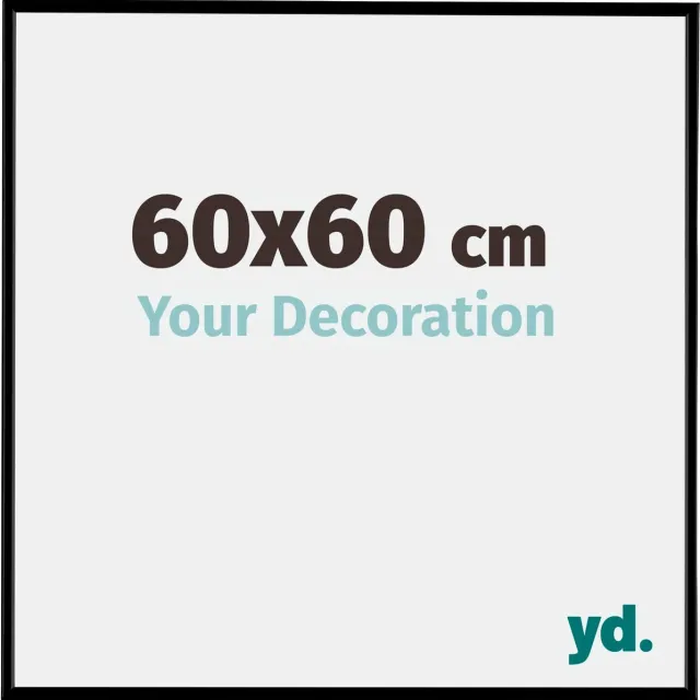 yd. Your Decoration - Fotolijst 60x60 cm - Kunststof - Zwart Mat - Evry