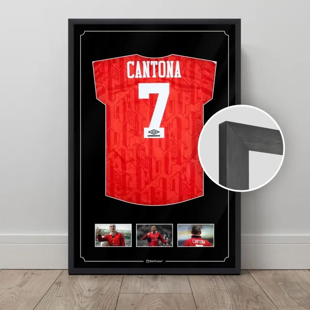 ShirtFrame® ShirtFrame - Premium: Unieke lijst voor het inlijsten van (sport)shirts - 60 x 90 cm - Premium aluminium lijst met luxe passe-partout - Compleet met mallen en gedetailleerde instructies - Perfect voor het inlijsten van (sport)shirts Zwart