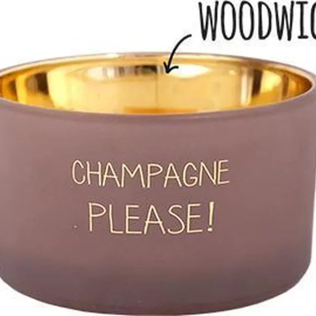 My Flame Lifestyle My Flame geurkaars Champagne Please sojakaars beige