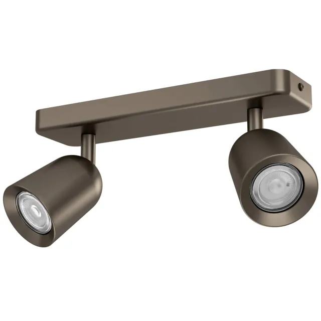 EGLO Camaldoli Spot - GU10 - 30 cm - Donker Brons - Kantelbaar Brons;