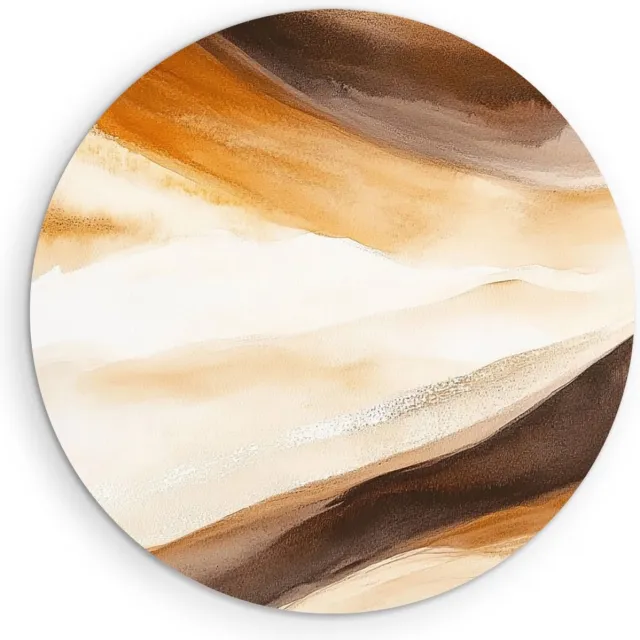 Saammp Muurcirkel Hout - Gekleurde strepen - kunst - Abstract - Ø 70 - Wandcirkel - Wanddecoratie Cirkel - Muurdecoratie Woonkamer - Kantoor Decoratie