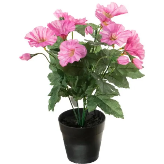 Louis Maes Petunia h28 cm p cerise zijde nepbloem Louis Maes rood