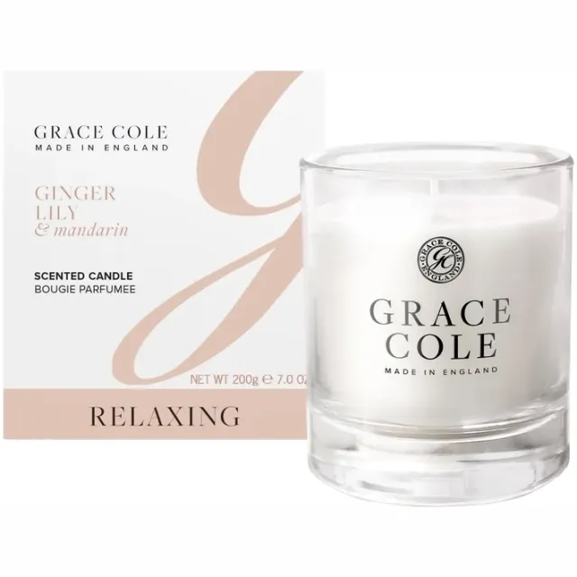 Grace Cole Ginger Lily & Mandarin Scented Candle Wit