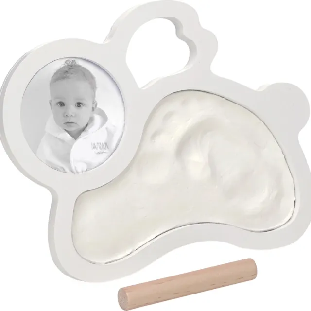 BamBam Fotolijstje Met Klei - Rabbit Shape wit