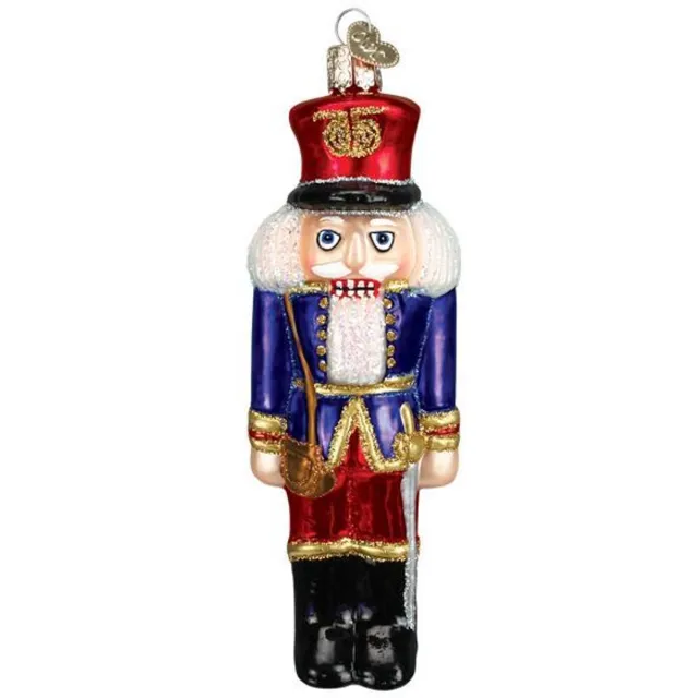 Old World Christmas Kerstbal Notenkraker – Handgemaakt glazen ornament van Old World Christmas – 14,5cm Multicolor