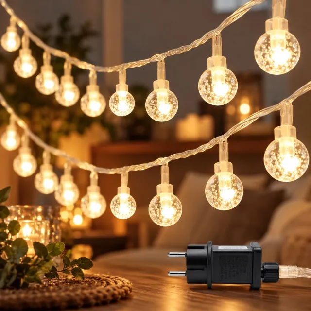 EverNeeds SparkGlow Lichtsnoer Voor Binnen - 10 Meter - 100 Mini Fairy LED's - Fairy Lights - Kerstverlichting Binnen - Sfeerverlichting