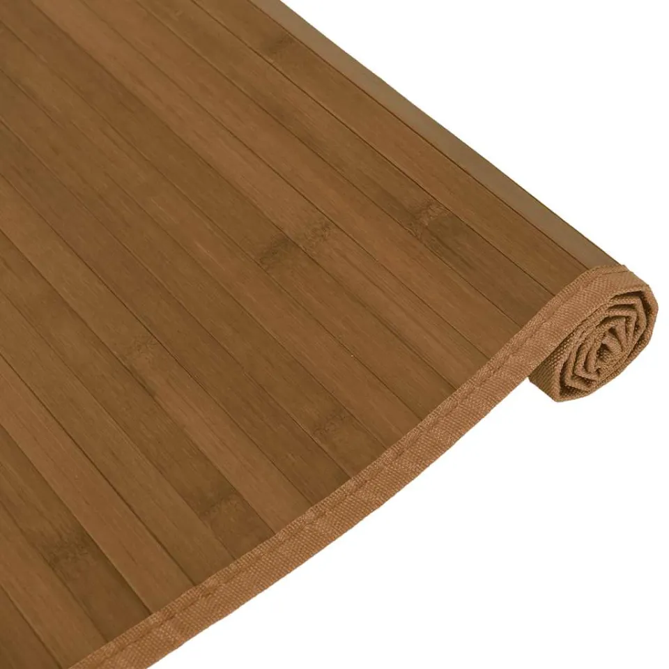 vidaXL Vloerkleed rechthoekig 80x400 cm bamboe bruin, foto 4