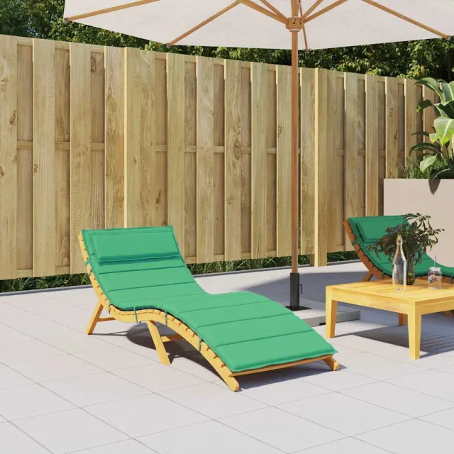 vidaXL Ligbedkussen 180x60x4 cm oxford stof groen