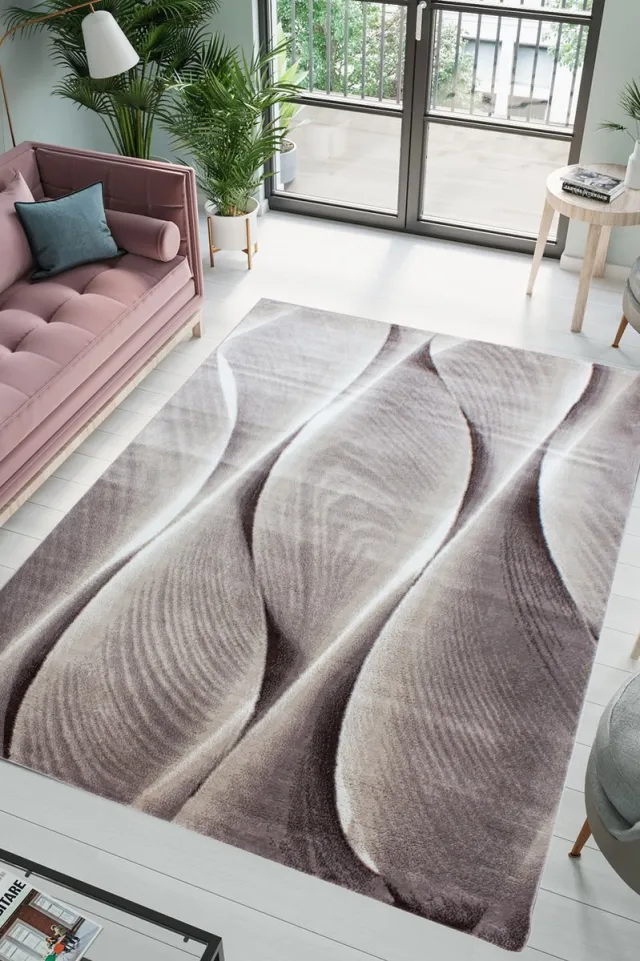 flycarpets Jaden Vloerkleed Bruin / Beige / Wit - Laagpolig - 200x290 cm
