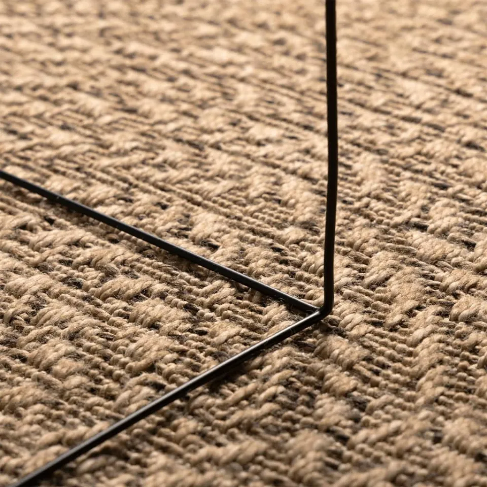 vidaXL Vloerkleed ZIZUR binnen en buiten 160x230 cm jute look bruin, foto 4