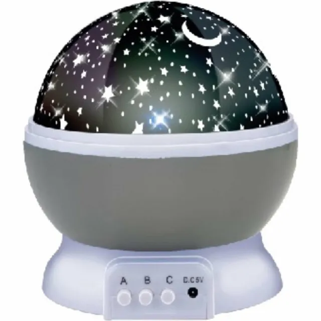 Benson Magische sterrenhemel projector - 360-graden rotatie - 3 standen - USB en batterij Wit