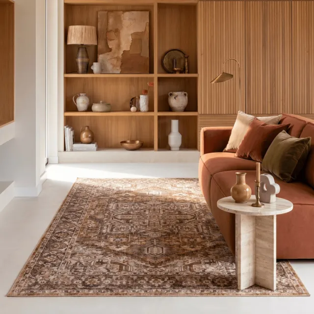 Interieur 05 Vintage vloerkleed Evora Bruin - 240 x 340 cm - (XL)