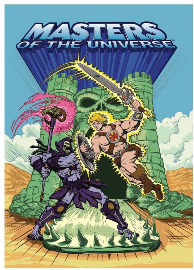 FaNaTtik Masters of the Universe Art Print He-Man & Skeletor Limited Edition 42 x 30 cm multi