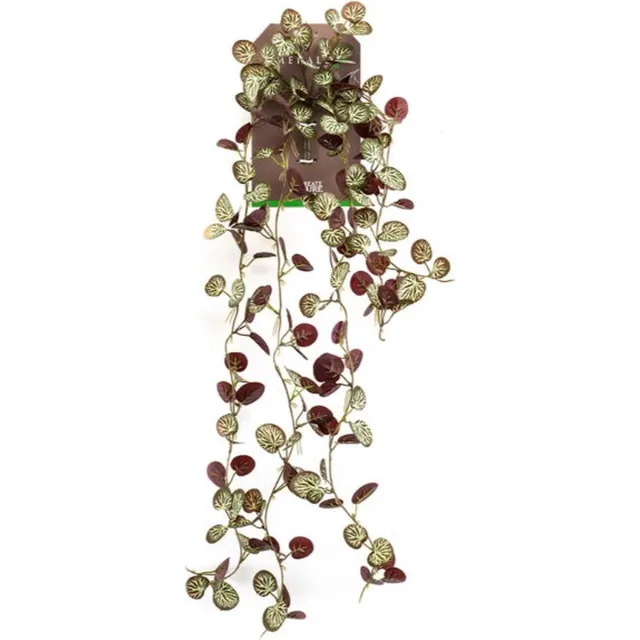 Hortus Kunsttak saxifraga hanging bush green/burgundy, 85 cm Hortus onbekend