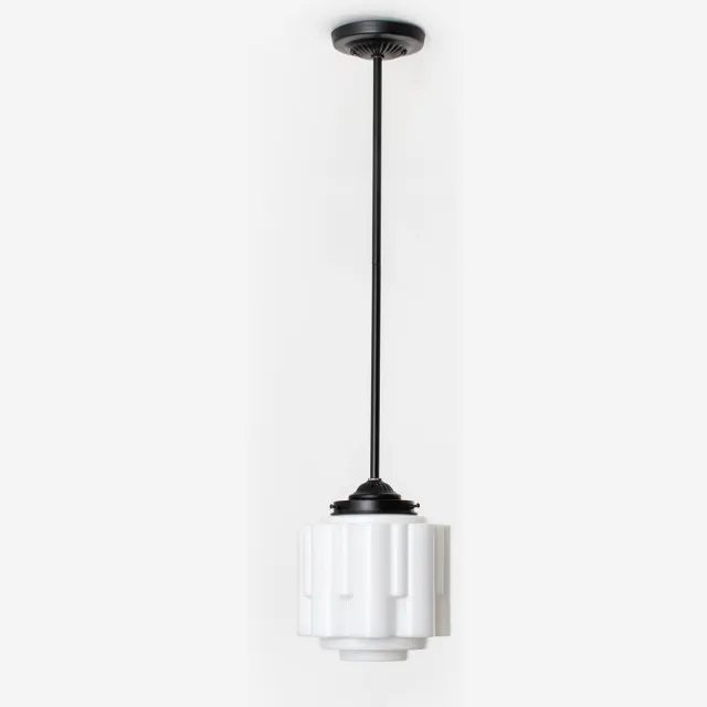 Coloured by Art Hanglamp Circle Moonlight - Art Deco Trade Zwart