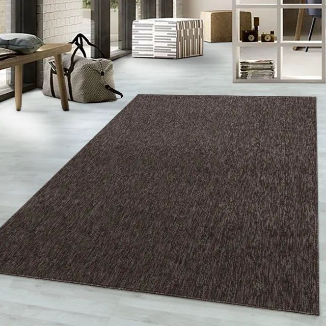 Muratap Effen Vloerkleed Laagpolig Bruin- 120x170 CM