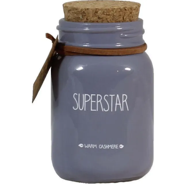 My Flame Geurkaars-superstar - Sojakaars licht paars