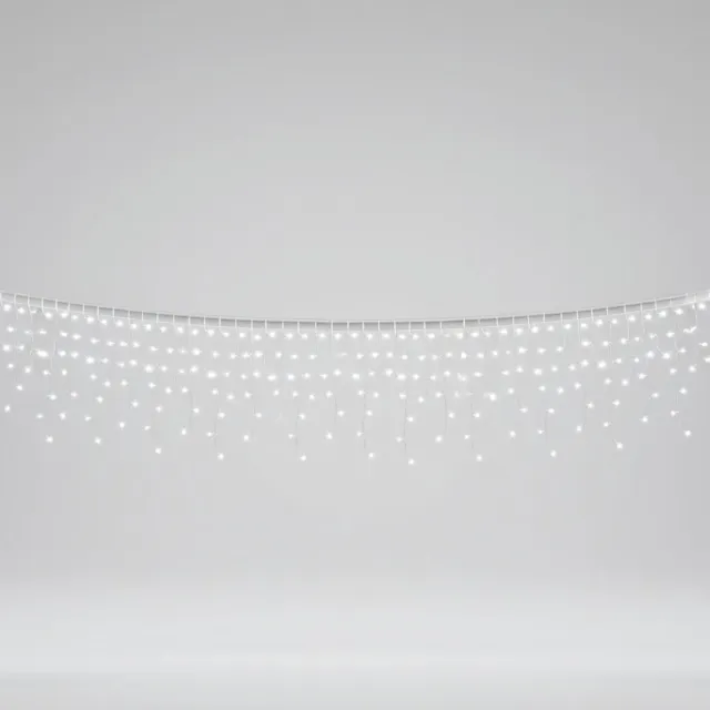 RALA IJsregen Lichtketting 400 LED 10 m Koudwit IP44 met Timer en 8 Modi voor Binnen en Buiten
