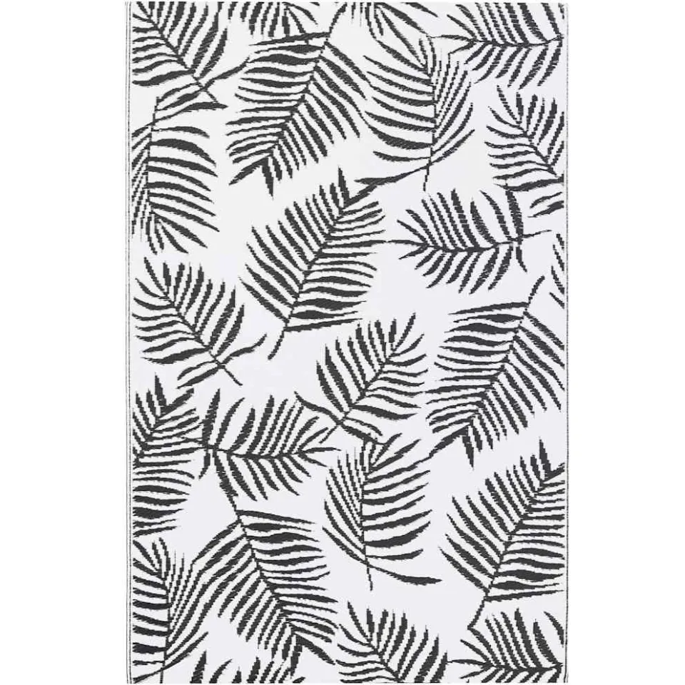 vidaXL Buitenkleed ARAKIL 160x230 cm PP wit en zwart, foto 3