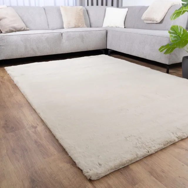 Koho Carpets Beige Tapijt Zacht Hoogpolig Vloerkleed Koho Extra Fluffy - 240x320cm- Modern - Woonkamer - Salon - Slaapkamer - Eetkamer