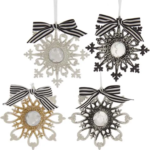Kurt S. Adler Modern metaal h12 cm Ornament kerstbal Kurt S. Adler mix