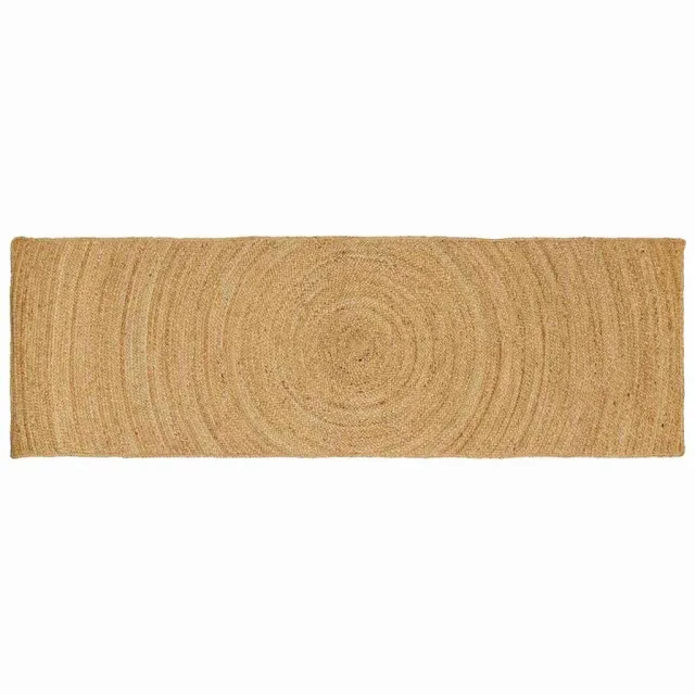 vidaXL Vloerkleden Naturel 80 x 200 cm Jute Bruin