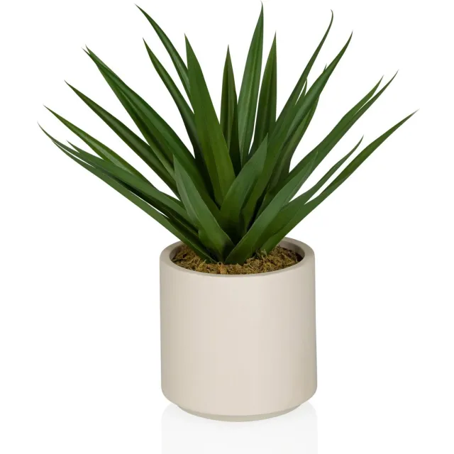 Kunstplant / potplant AGAVE 47 cm kunststof groen hjh OFFICE