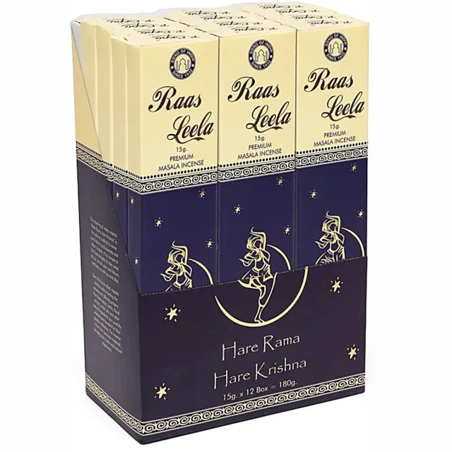 Song of India raas leela - wierook - masala wierookstokjes - doos 12 stuks