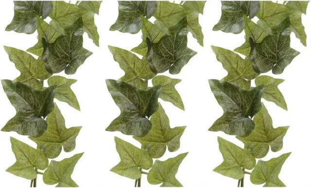 Bellatio Flowers & Plants 3x Groene Hedera Helix/klimop kunstplant slingers 180 cm - Kunstplanten/nepplanten - Hangplanten