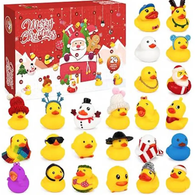 Pyreta adventskalender 2026 - adventskalender - Kerst Eendjes adventskalender 2026 - verjaarda kerstversiering- aftelkalender voor kerst - kerstdecoratie