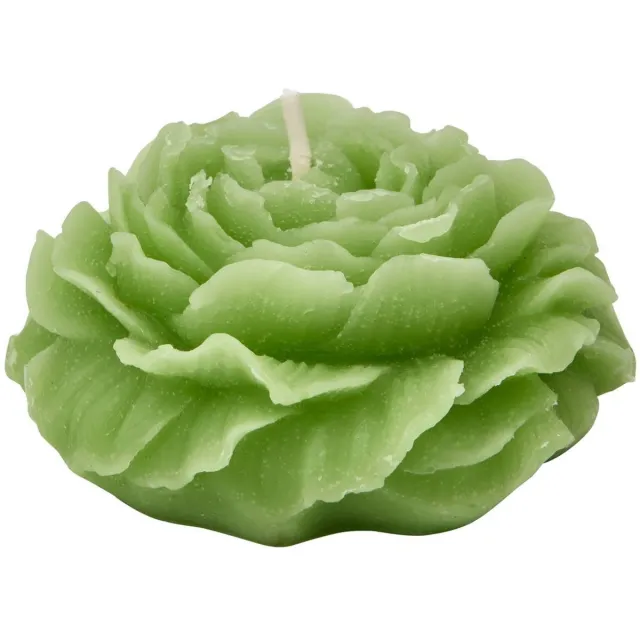 Atmosphera Créateur d'intérieur® Decoratieve kaars 79 g, roosvormig, FLEUR DE ROSE Vert