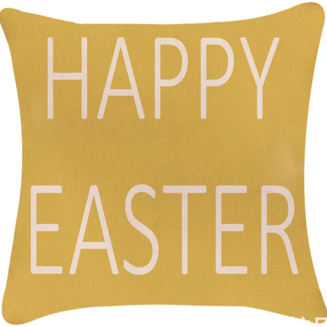 Meble od Nowa Happy Easter - Sierkussenhoes - Geel - Decoratief - Vierkant