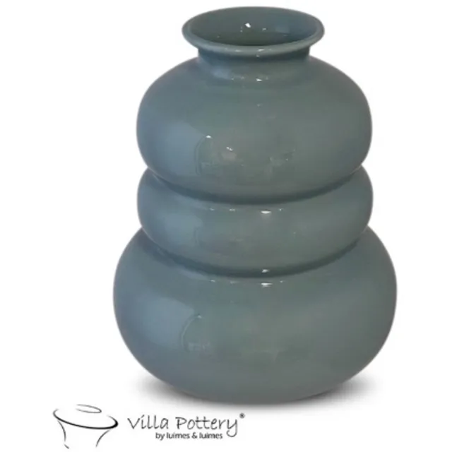 Villa Pottery Vaas - Villa Pottery - Decoratie - Woondecoratie - Keramiek - Waterdicht - Bolla Vie 1_1 Light Blue Lichtblauw