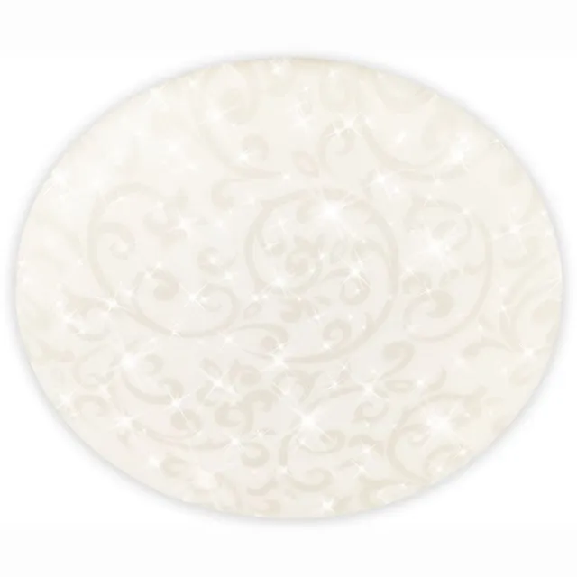 Briloner Nebo - LED Plafondlamp - met neutraal wit licht - bloemen decor - sterrenhemel effect - Ø27.8cm - wit