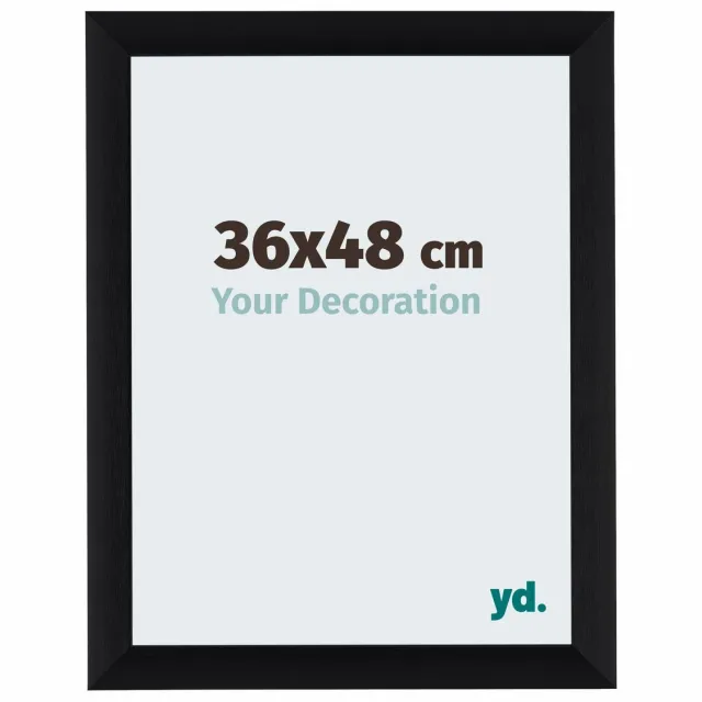yd. Your Decoration - Fotolijst 36x48 cm - Aluminium - Zwart Geborsteld - Tucson