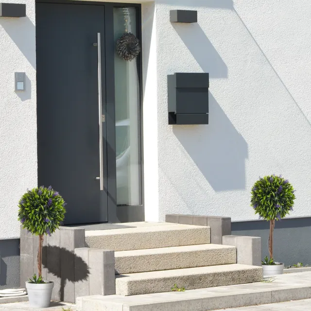 DESMIU Kunstplant – Levensecht Lavendel 2-Delig – 60 Cm – Kunststof – Groen – Voor Binnen En Buiten – Met Kunstmos – Stabiele Pot