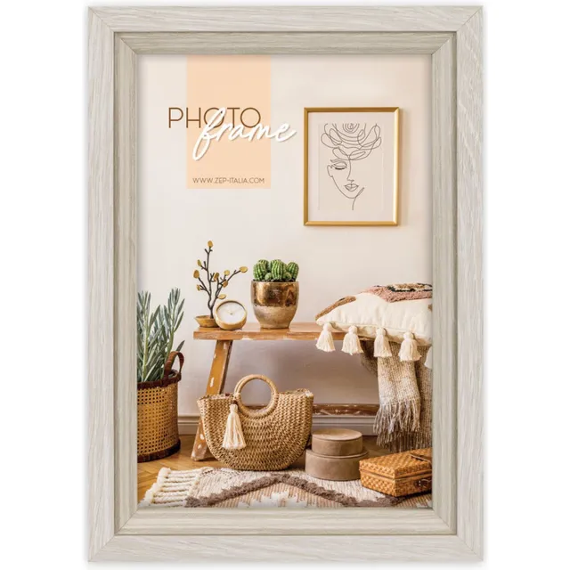 Zep Houten Fotolijst Zara B in grijs / bruin voor foto 15x20 cm - VZ668B