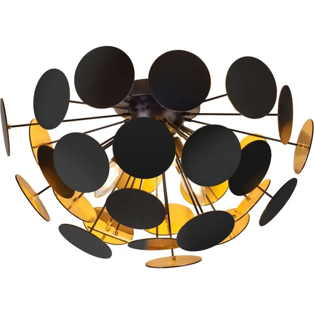 Trio DISCALGO - Plafondlamp - Zwart mat - excl. 3x E14 4 W - Plafondbevestiging