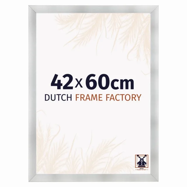Dutch Frame Factory Fotolijst 42x60 cm - MDF - Aluminium Geborsteld - Praag