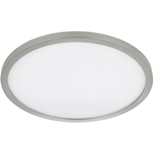 Globo Plafondlamp Badkamerlamp Woonkamerlamp Eetkamerlamp, kunststof wit nikkel mat, dimbare memoryfunctie achtergrondverlichting, 1x LED 24W 2300Lm 3000K warm wit, D 42 cm
