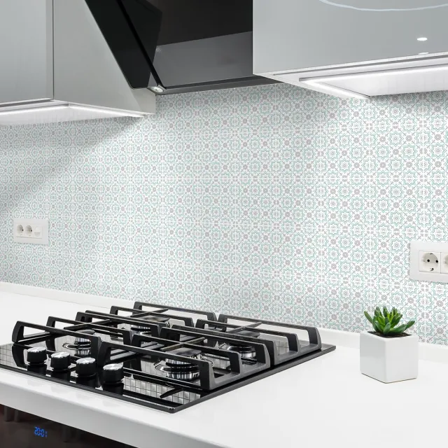 Ambiance Sticker Zelfklevende tegelmuurstickers voor keuken en badkamer - 60 tegelstickers, Azulejos Thiana-stijl - 60 stickers, 10x10 cm Multi color